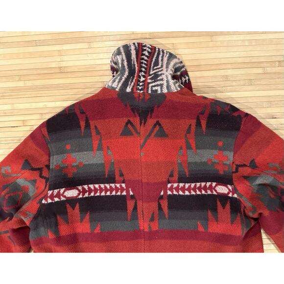 Vintage Ralph Lauren Polo Aztec Navajo Wool Jacket Quilted Inside RARE Sz Large - Picture 5 of 11
